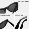 Solglasögonramar Europa och USA Retro Cat Eye Fashion Thin Advanced Sense of Trend Men Women Anti-Blue Glasses