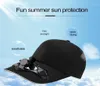 Outdoor Hats Summer Fan Cool Sun Hat Cap Zonne Zonne oplaadbare ademende schaduw Sunsn duurzame hoogwaardige camping tool130951