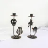 Bandlers Retro Halloween Decoration Creative Creative Bandlelight Stand Ornement Whited Fon Homeder à la maison