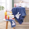 Handdoek 2 stks/set badhanddoeken Zet hand fluweel absorberende cartoon badkamer sets strandaccessoires