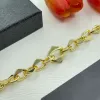 Designer Bracelet For Women Luxury Brand Letter Triangle Charm Bracelet Bangle 18K Gold 925S Silver Plated Stainless Steel Chain Bracelet Cuff Wristband Jewelry