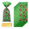 Enveloppe cadeau 50pcs Sacs de style de style rugby Cookie Cuisine Popcorn Emballage d'anniversaire TrawString Boys Faven Plev.