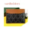 Luxury Designer Bank Credit Card Holder Designer Bag For Men Women Classic ärmar Små smal plånbok WTIH Box 322i