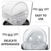 Cadres Blank Mini Snow Globe Image INSERT POUR AVEC LES MATÉRIAUX MAINS APPORTANT DE LA SUMBILATION PLASTIQUE