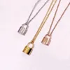 Luxus -Designer -Schmuck Frauen Halskette Halskette Halskette Edelstahl 18K Gold Roségold dünne Kette Herren Halsketten Mode Juwel 255p