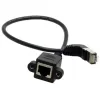 ANPWOO Brand High Quanty 30cm 60cm Mount Réseau Homme à la vis femelle Panneau Ethernet RJ45 Extension LAN de câble