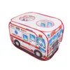 Jogo dobrável jogo house house fogueira ônibus pop up tenda de brinquedas de pano de pano para crianças combate a incêndio modelo dopship 240428