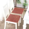 Oreiller chaise souple tampon en peluche non glissée mince carré de bureau carré de bureau confortable couvercle confortable pour chaises à domicile