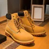 Designer laarzen voor mannen dames klassiek 6 inch premium waterdichte boot cowboy leer drievoud