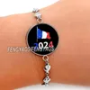 Braccialetti di fascino in acciaio inossidabile 2024 I love paris bracciale francese bandiera eiffel tower braccialetti regalo per il giorno della bastiglia