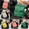 Designer Mini Backpack Purse Classic bag Luxury CC Backpacks Shoulder Cross body Woman Purses Card Holder quilted leather duma mini Han Ffrn