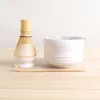 Teawaren -Sets Luwu 4PCS/Set Ceramic Matcha Kits Bowl mit Bamboo Whisk und Chasen Halter 350 ml