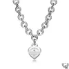 ペンダントネックレスデザイナー高品質TファミリーSeiko New Beads Itys ot Love Necklace with Diamond Seater Chain Net Drop Delivery Je Otiub