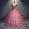 2021 robes de quinceanera appliques élégantes beaux fête bal de bal de bal de balle florale de vestidos de 15 anos QC1468 271k