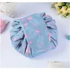 Cosmetic Bags 6 Styles Dstring Bag Large Capacity Travel Portable Lazy Cartoon Make Up Pouch Drop Delivery Health Beauty Makeup Cases Otkbc