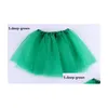 Jupes 14 couleurs de la qualité de qualité supérieure couleur enfants tutus jupe robes de danse soft tutu robe ballet 3layers enfants peetkirt vêtements 10p otshz