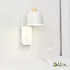 Стеновая лампа современный светодиод минималистский дерево e27 для спальни рядом с гостиной зеркал