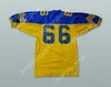 CUSTOM ANY Name Number Mens Youth/Kids MONTANA STATE BOBCATS 66 YELLOW FOOTBALL JERSEY Top Stitched S-6XL