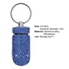 Storage Bottles Car Box Bottle Bling Organizer Automobile For Interior / Hanging Key Ring Mini With Diamond