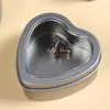 Flaschen 8pcs leere herzförmige Metallbox Silber Farbdon mit klarem Fenster für Kerzen, die Süßigkeiten Geschenke Schätze machen