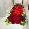Tappeti acrilici spessa 4 tappeti art rose per camera da letto/comodino romantico sala da bagno per sala da bagno per sala da bagno per il salto da bagno 165 70 cm