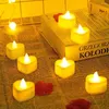Candle Holders 12pcs Flameless LED Tea Light Candles Wedding Romantic Battery Operated For Party Decoration
