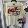 HellStart Shirt Designer T camisetas gráficas roupas de camiseta de roupas hipster lasado de tecido de rua folha vintage preto preto abaixamento largo plus size hellstarr 679