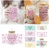 Autocollants de fenêtre 16 oz UV DTF Cup Wraps Transfer Sticker for Glass DIY IMPHERPOROH LOGO Can Gift Mother's Day C8Y0