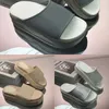 Sandálias de grife lesão de borracha sandálias femininas masculas chinelas lisadas listras listradas sandálias de luxo ao ar livre piscina preta sandálias 35-45