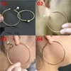 Backs Earrings Clip On For Women Non Pierced Fashion Big Circle Rose Gold Silver Plating Exaggerated Personality Fine Ladies Earings