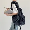 Sacs d'école Fashion Bouched Drawsting Backpacks for Women Nylon Lady Dame Sackepack Light Weight Sac Bagous Abity Travel Sac 2024
