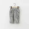 Shorts Baby shorts denim pants boys cropped jeans denim toddler shorts newborn seven inch jeans ninth pants 3M-24M d240510