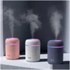 Organizador de automóviles Nuevos 300 ml Mini Air Humidifer Aroma Diffuser de aceite esencial con lámpara LED USB Mister Aromaterapia Humidificadores para el hogar Otyknknknkn