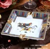 Крусграничная сигара из слоновой кости фарфоровая керамическая пепельная аштрина в европейском стиле подарки мода дома украшение гостиной