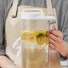 Bouteilles d'eau de 1,6 L / 2,2 L de grande capacité Cold Cold Kettle Simple Plastique Transparent Pichette de chaleur Résistant à la chaleur théière