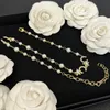 C-Letter Designer Necklace Classic Luxury Necklace Copper Pendant Womens Halsband 18K Gold Brand Mässing Mässing Luxury Fanshion SMYECT