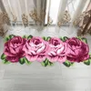 Carpets 3D Red Rose Living Room Carpet Table Bedroom Rug Bedside Thick Pink Parlor Floor Bath Mat Art Romantic Tapete
