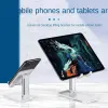 Nouveau support de téléphone de tablette de bureau pour iPhone iPad Desktop Mobile Phone Stand Prise en charge du support de supports rétractables en métal réglable