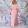 Вечеринки круглой шею, набор элегантная кружевная пэчворчатая женская юбка с цветочной вышивкой манжеты рюша A-Line Maxi Plus