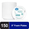 Disposable Dinnerware (6 Pack) Great Value Soak Proof Foam Plates White 9 In 150 Count