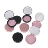 Storage Bottles 1 Pcs Fashion Round Lash Packaging Box Boxes With Mirror 8-20mm Mink Eyelashes Empty Makeup Beauty