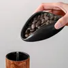 Coffee Scoops Display per fagioli Spruzzatore di nebbia per acqua per fagioli Strumenti di distribuzione dell'espressione impostati con baristi di dosaggio in ceramica