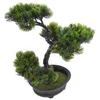Decorative Flowers Artificial Potted Plant Fake Bonsai Tree Ornament Small Desk Plants Realistic
