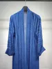 Ethnic Clothing New Kimono Abaya Dubai Stripe Belted Cardigan Robe Woman Corban Ramadan Eid Al Adha Loose Moroccan Gulf Women Chiffon Robes T240510