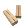 Dekorative Teller 21x4.5x2.5cm 1pcs Kartenhalter Rechteck Buche Holz PO Clip Bildstand Menü für Home Office KOSTENLOS