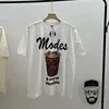 メンズTシャツコーラフライドフライドチキンナゲットプリントTシャツピュアコットンルーズラウンドネックと女性のトップティー