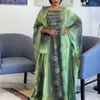 Ubranie etniczne Dubaj Afrykańskie sukienki dla kobiet muzułmańskie ubrania Abaya Nigeryjskie ubrania Ankara Dashiki Długie sukienka haftowana kaftan szata Djellaba T240510PRW5