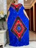 Vêtements ethniques 2023 Robes en coton d'été avec grand ourlet Slve Slve African Dashiki Broderie Abaya Caftan Elegant Lady Dubai Femme Robe T240510