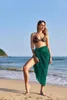 Devenez Beauty Beach Style Gauze en mousseline de mousseline couvre-up longue robe sexy bikini une pièce écharpe des femmes avec de nombreuses couleurs