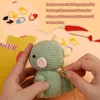 BUDDUR Cute Animal Crochet Knitting Kit With Instructions And Cotton Yarn Thread For Beginner Doll Making Non-finished Material 240510